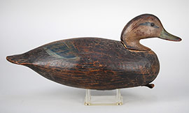 Black duck by Ira Hudson of Chincoteague, Virginia. 