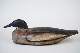 Common merganser attributed to Sam Collins of Essex, Connecticut. There's a rigmate in the Shelburne Museum collection.