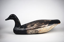 Hollow brant attributed to either Sam or Albert Forsyth of Bayhead, New Jersey with a wonderful crazed surface. From the Staten Island Historical Society collection, it has "Capt. John Dorsett" written on the base.