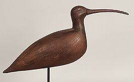 Curlew by Joe King of Tuckerton, New Jersey, ca. 1890, with a replaced bill.