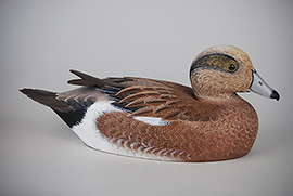 Pair of wigeon by Reg Bloom of Kingston, Ontario.