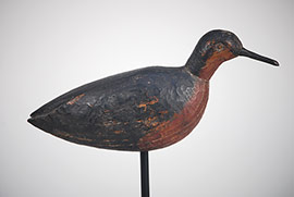 Red knot from the lower Eastern Shore of Virginia with carved eyes and in OP with a wonderful surface patina. 