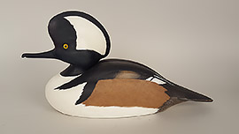 Hooded merganser by J. Corb Reed of Chincoteague, Virginia. One of Corb's finest decorative efforts.
