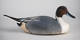 Balsa-bodied brant with a roothead by an unknown Long Island maker. Nice original paint and condition. 
