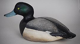 Bluebill by the Ward brothers of Crisfield, Maryland, signed and dated 1970.