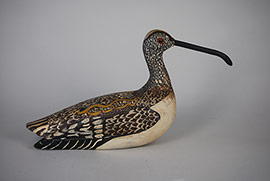 Curlew by William Henry Bennett of Springs, Long Island, New York, ca. 1950. Never drilled for use