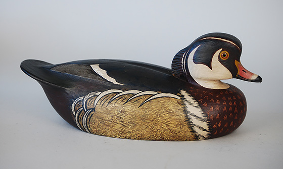 Wood duck with excellent paint patterns by Ken Anger of Dunnville, Ontario